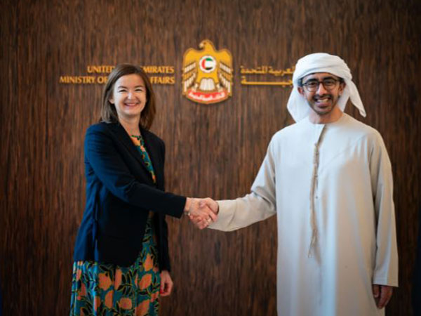 UAE: Abdullah bin Zayed discusses strengthening bilateral cooperation with Slovenian Deputy PM, Foreign Minister