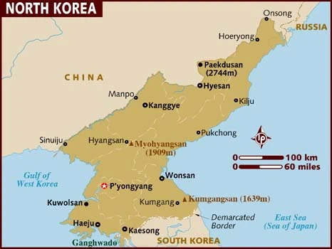 north korea map 001