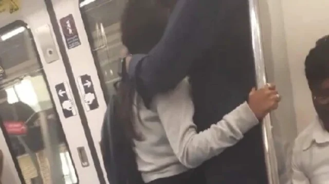 Controversy Erupts as Bengaluru Couple Displays Affection Inside Metro Train, Police Step In