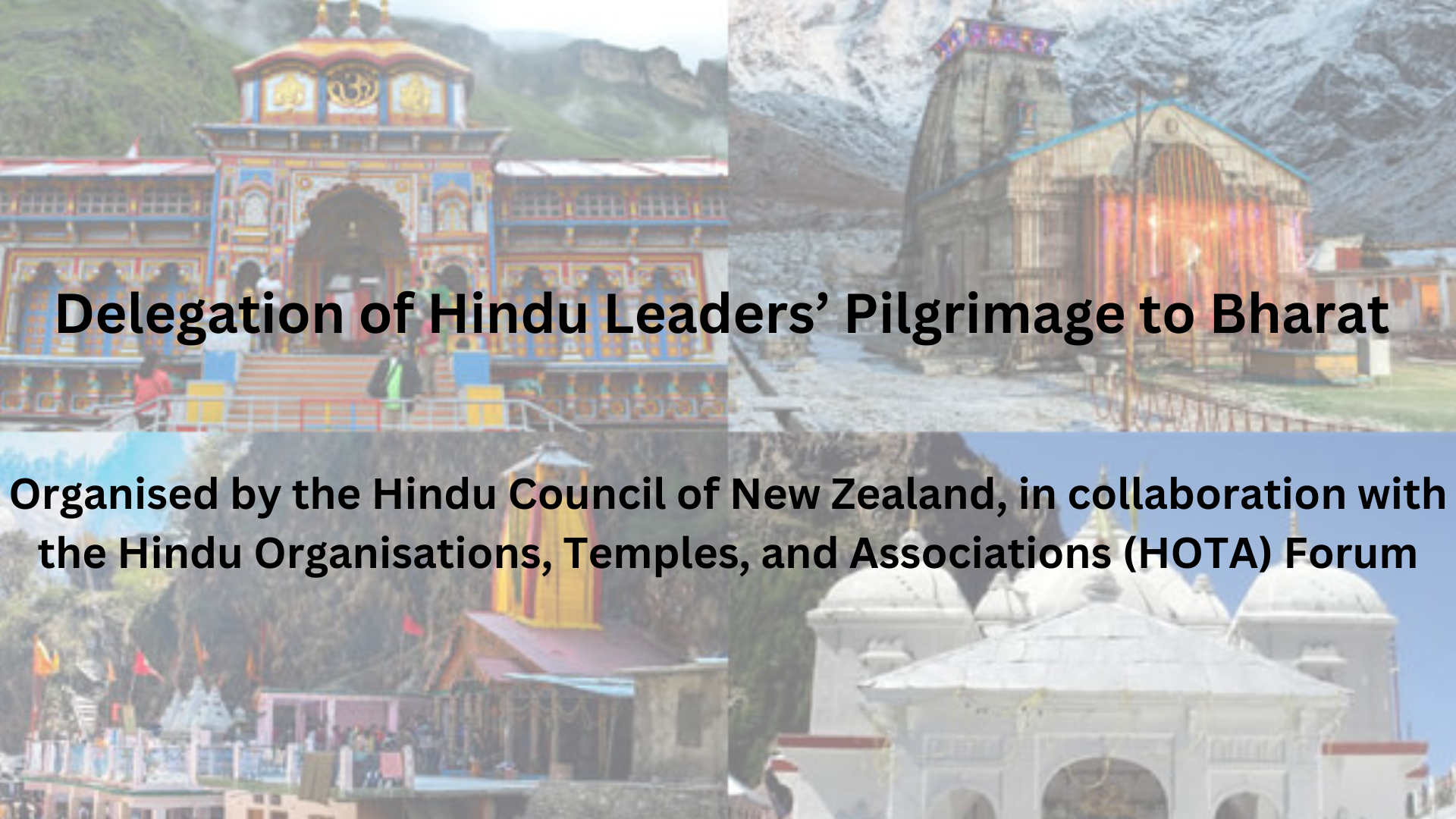 Historical Bharat Pilgrimage yatra by Hindu leaders form New Zealand and Australia